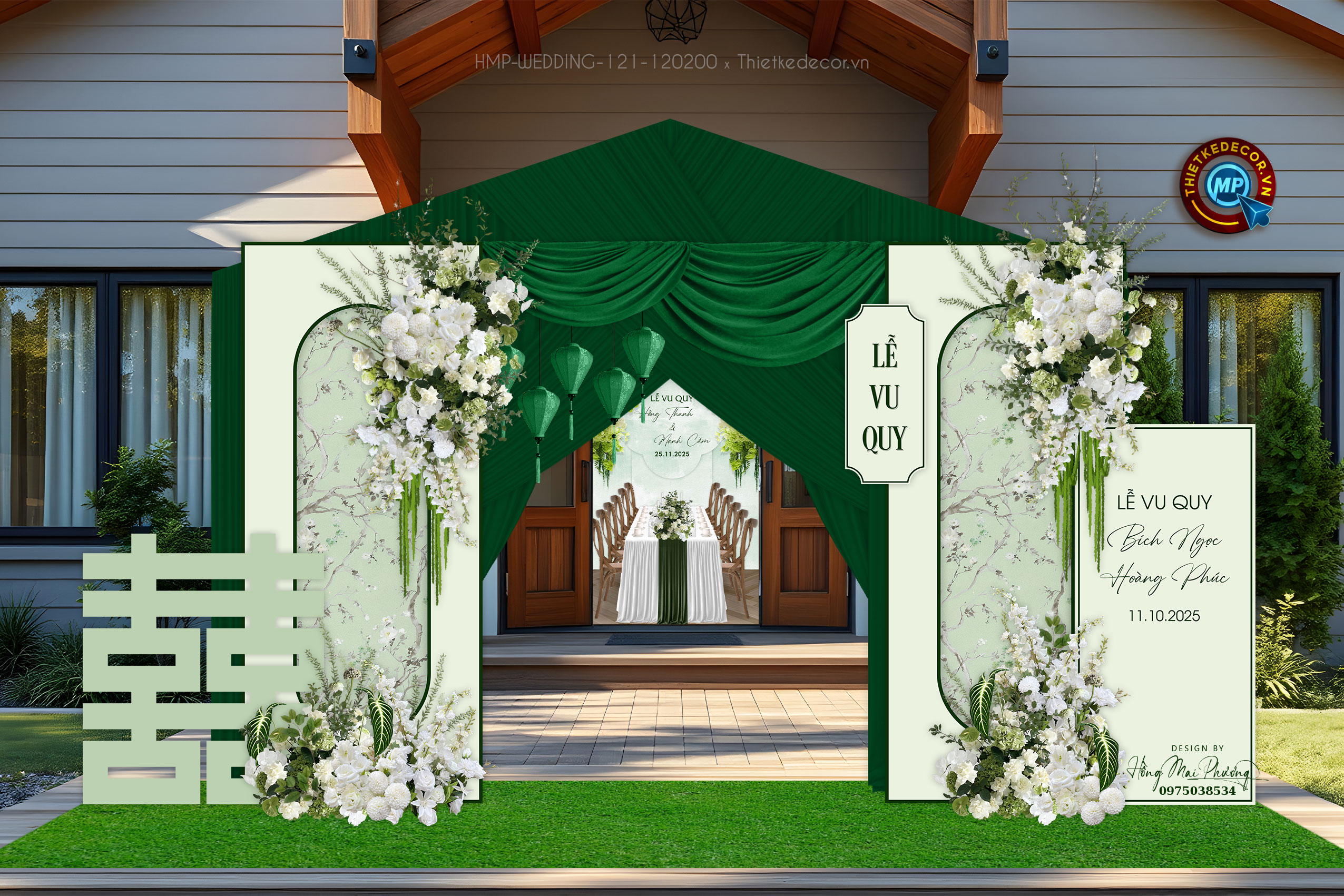 File thiết kế Cổng cưới, trang trí tiệc cưới đẹp